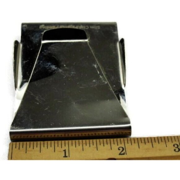 Slim Clip Money Clip Stainless Steel Wallet Credit Card  Silver - Picture 5 of 9